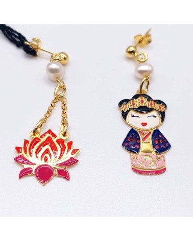 LeBD'or - Orecchini Kokeshi Amika "Amore"