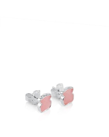 Tous - Orecchini orso con quarzo rosa