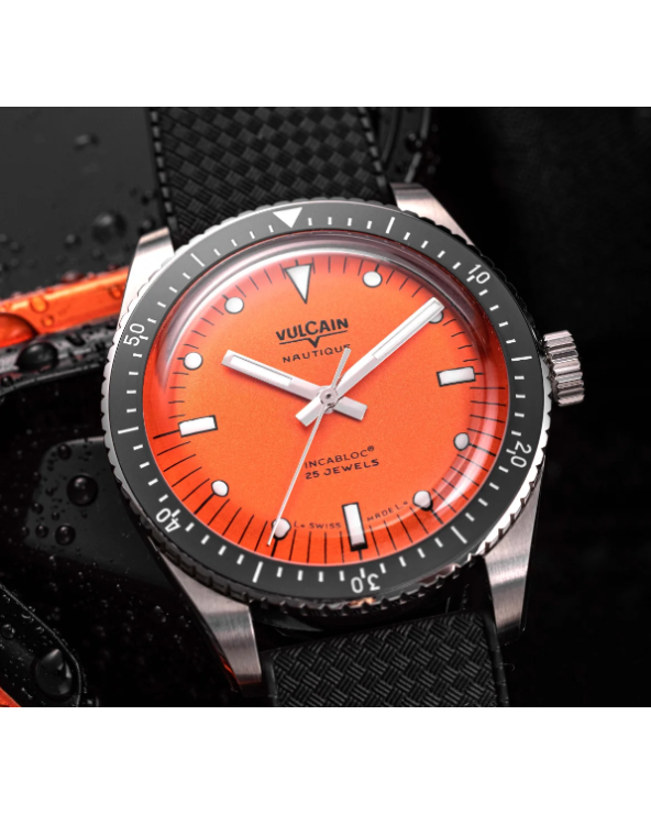 Vulcain - Skindiver Nautique Orange 660170A67.BAR200