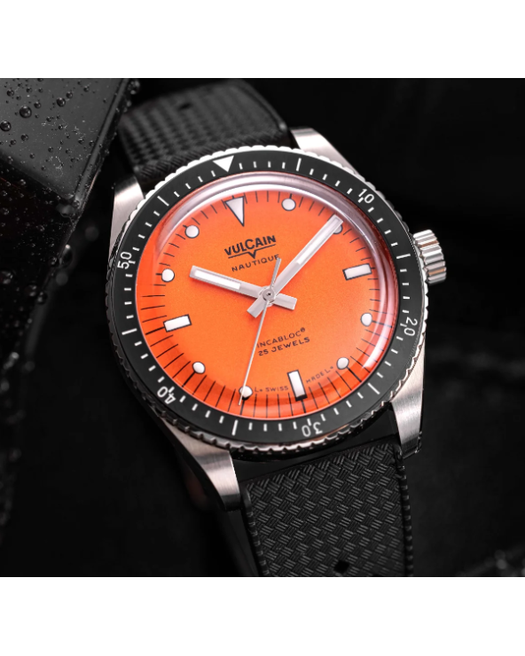 Vulcain - Skindiver Nautique Orange 660170A67.BHM286