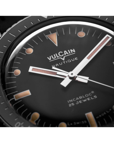 Vulcain - Skindiver Nautique Black 660170A07.BHM286