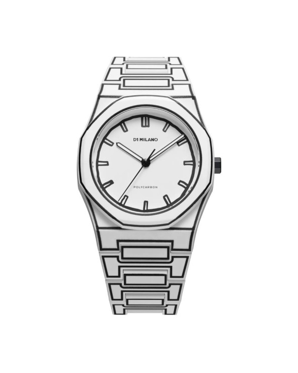 D1 Milano - White Sketch 40.5mm PCBJ34