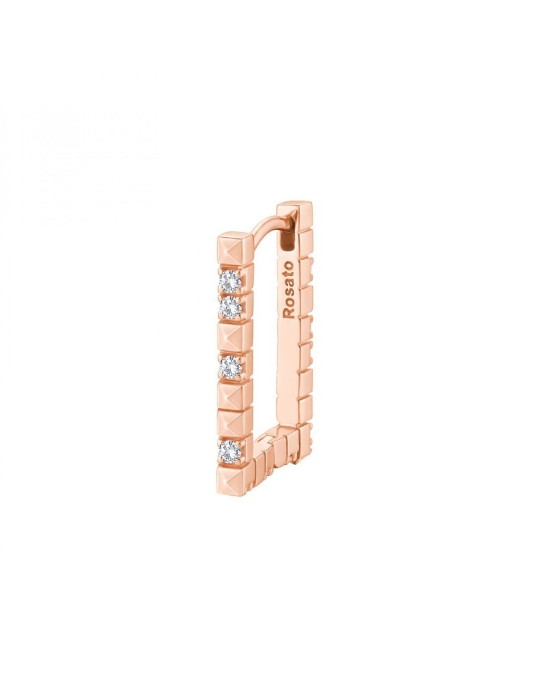 Rosato - Orecchino rettangolo RZCU64
