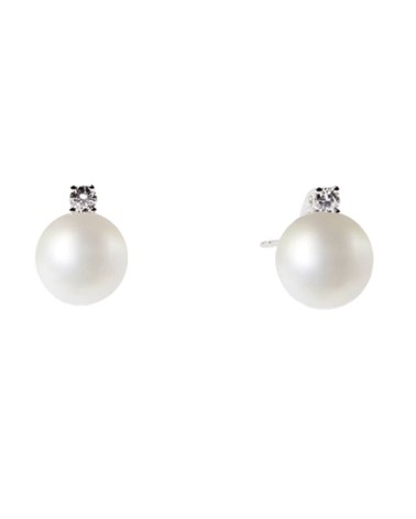 DonnaOro - Orecchini perle con diamante DHOP7373.003