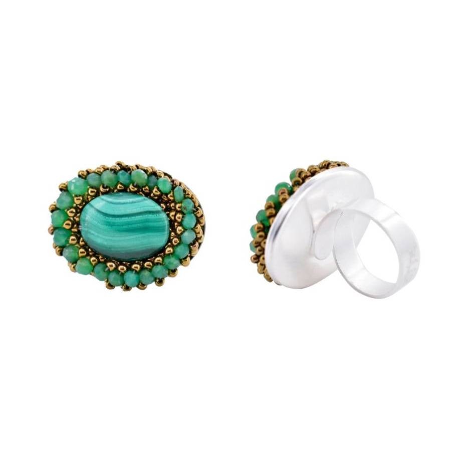 Ziio - Anello Penelope Malachite