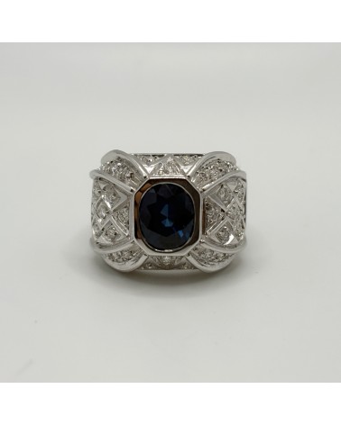 Gioielleria Cerbai - Anello a cupola Zaffiro 2.85ct