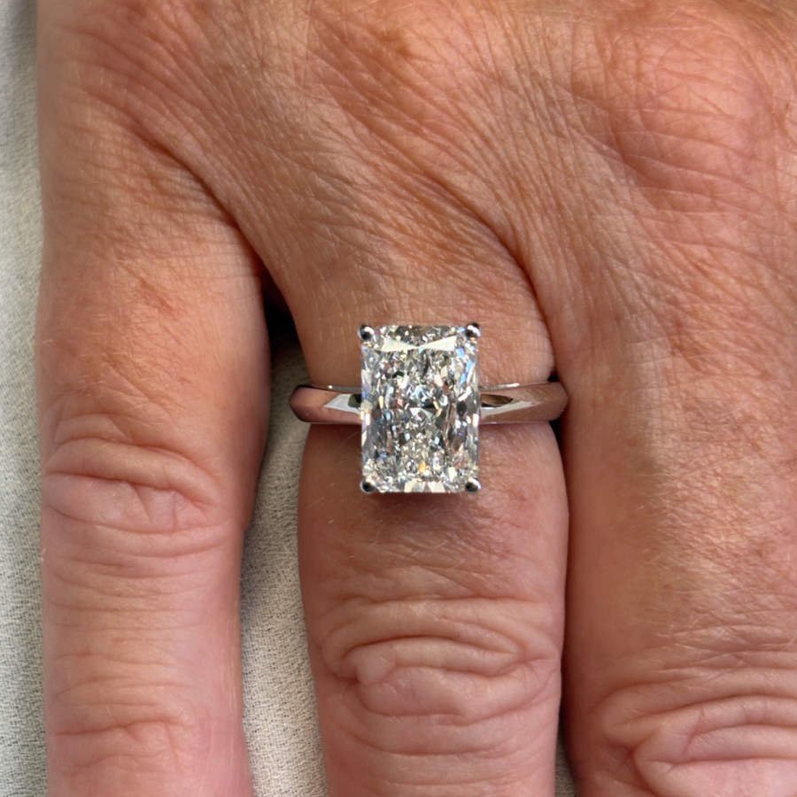 Gioielleria Cerbai - Solitario Smeraldo 4.09ct Lab Grown