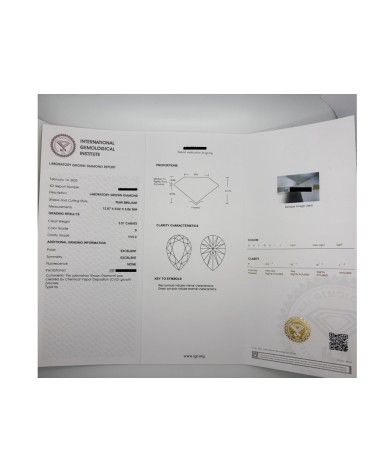 Gioielleria Cerbai - Solitario Goccia 3.01ct Lab Grown