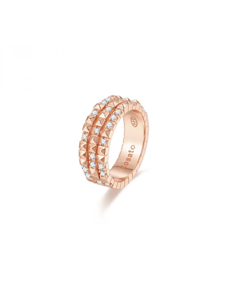 Rosato - Anello tre fasce RZA016